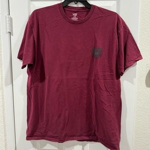 Vans burgundy red t-shirt XL